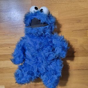 Vintage Knickerbocker Sesame Street Muppets Plush Cookie Monster  Eyes 15"blue